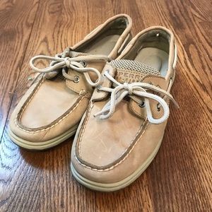 SPERRY natural colored boat shoes